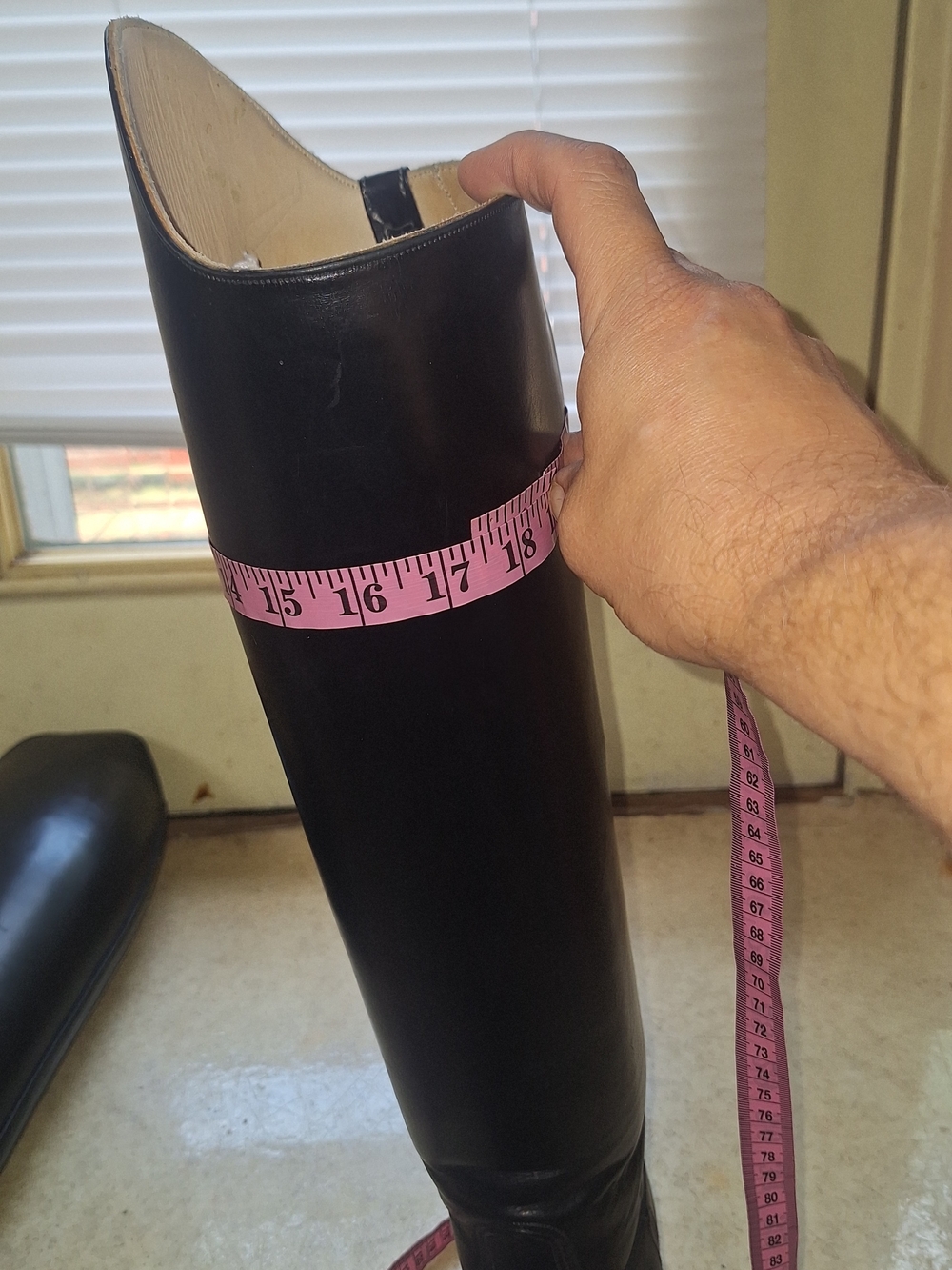 Men's Dehner Tall Black Leather Riding Boots, 9.5D, Women's Tall 11 - Picture 8 of 12